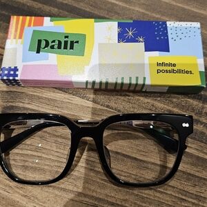 Pair Black Square Glasses